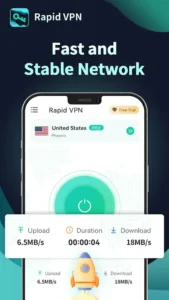 Rapid VPN – Safe Secure Proxy v2.3.1 MOD APK [Premium Unlocked] for Android 6