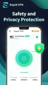Rapid VPN – Safe Secure Proxy v2.3.1 MOD APK [Premium Unlocked] for Android 4