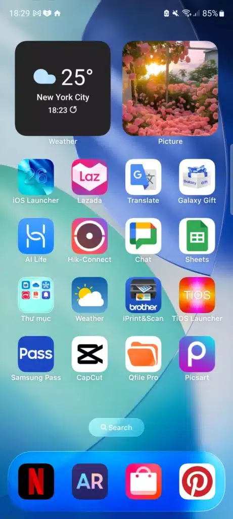 Liquid Glass UI: Reviewing Launcher iOS 26 Version 8.8.1
