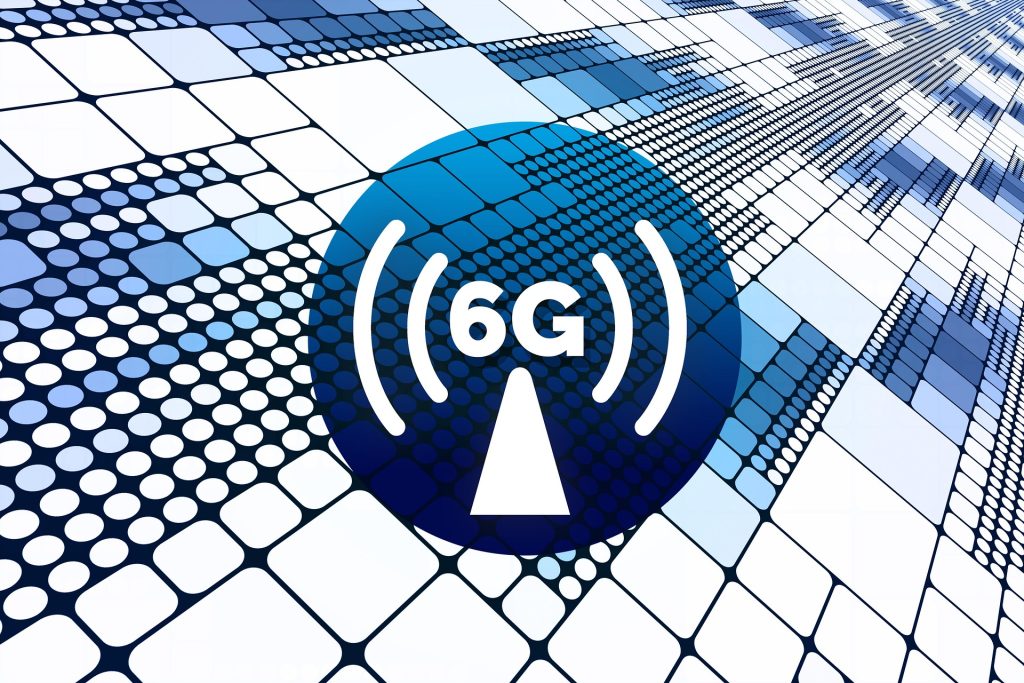 6G networks connecting a smartphone to a satellite in orbit